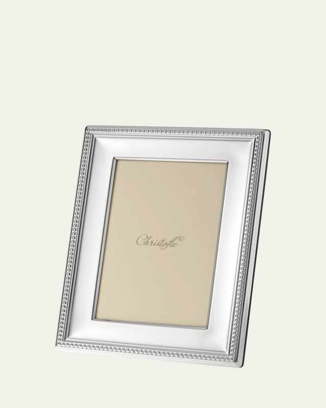 Perles Silver-Plated Picture Frame, 4" x 6"